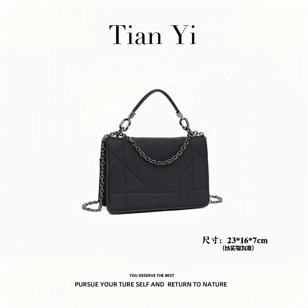 【Tian Yi渠道货】-2025新款轻奢单肩手提斜跨包  9982 黑色
