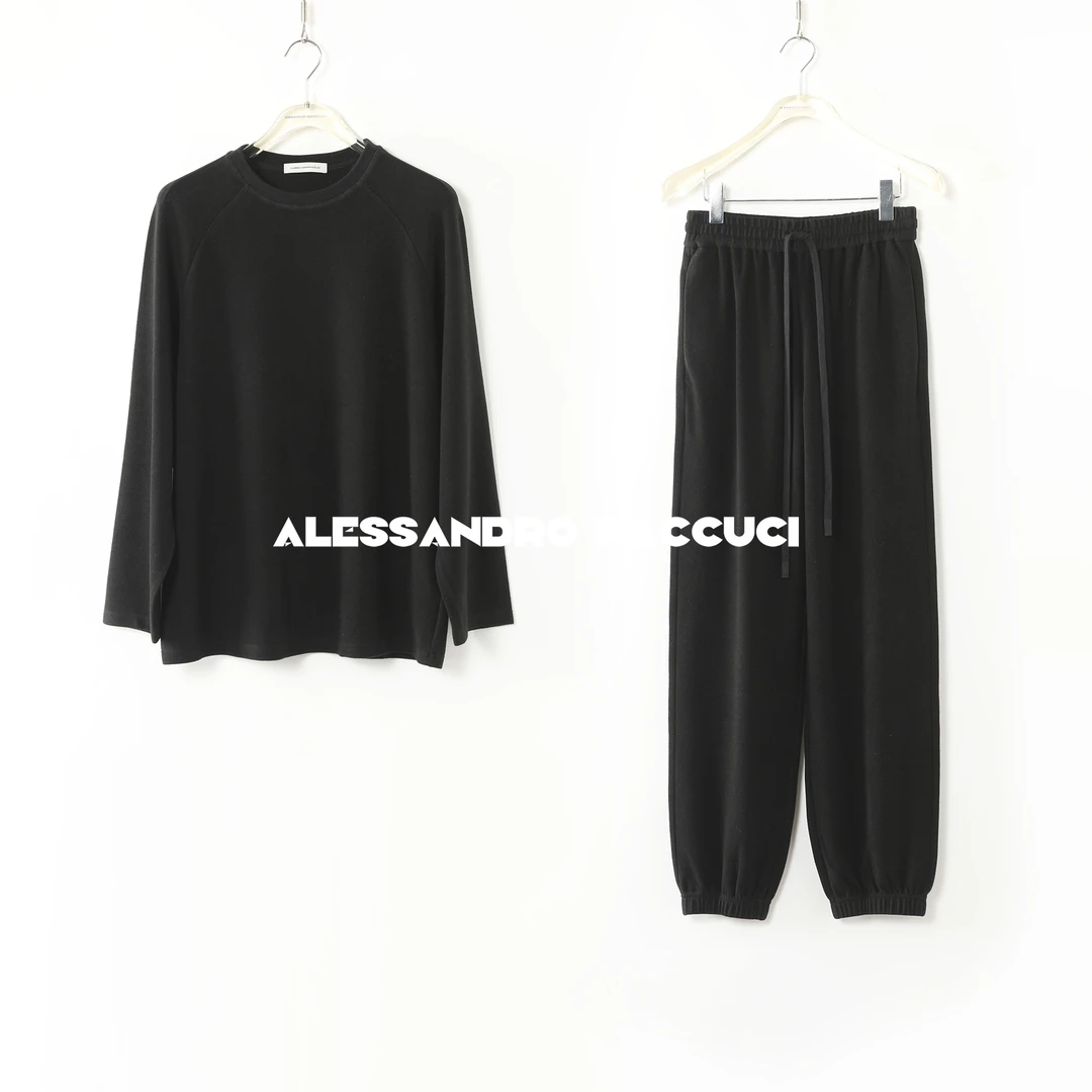 AP洛哥43160TW/43212KV【糯叽叽】莱赛尔+绵羊毛极简卫衣/裤子24秋