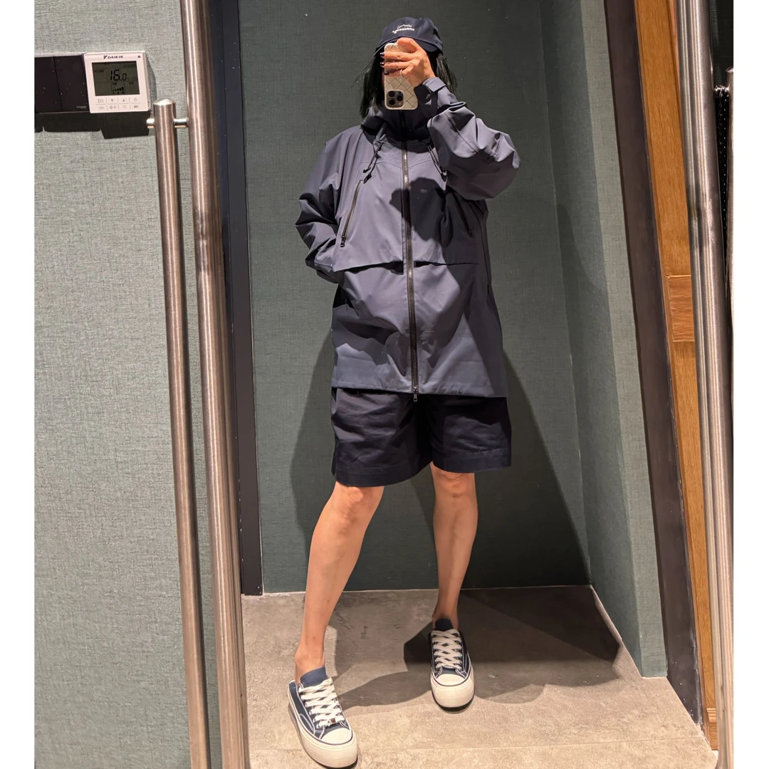 COCOLINDA | 男女CP舒适休闲拼接运动户外连帽外套 C2169