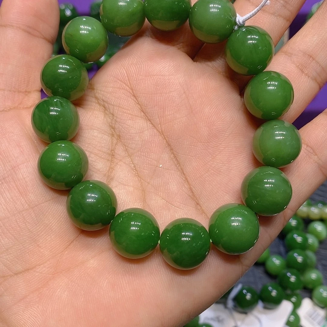手链未镶嵌和田玉（碧玉）