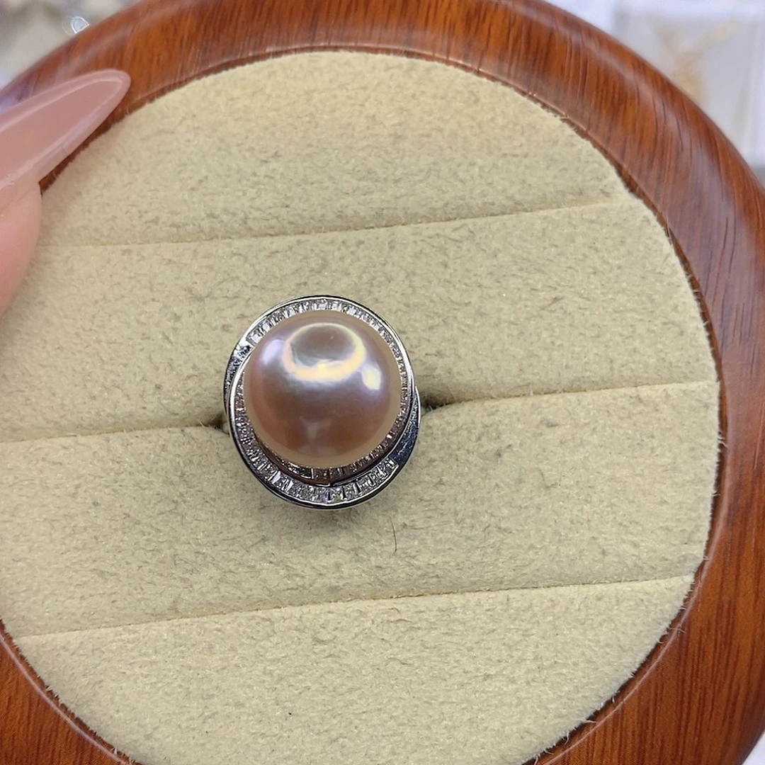 淡水珍珠戒指合金F