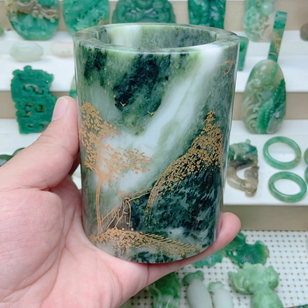 独山玉未镶嵌摆件