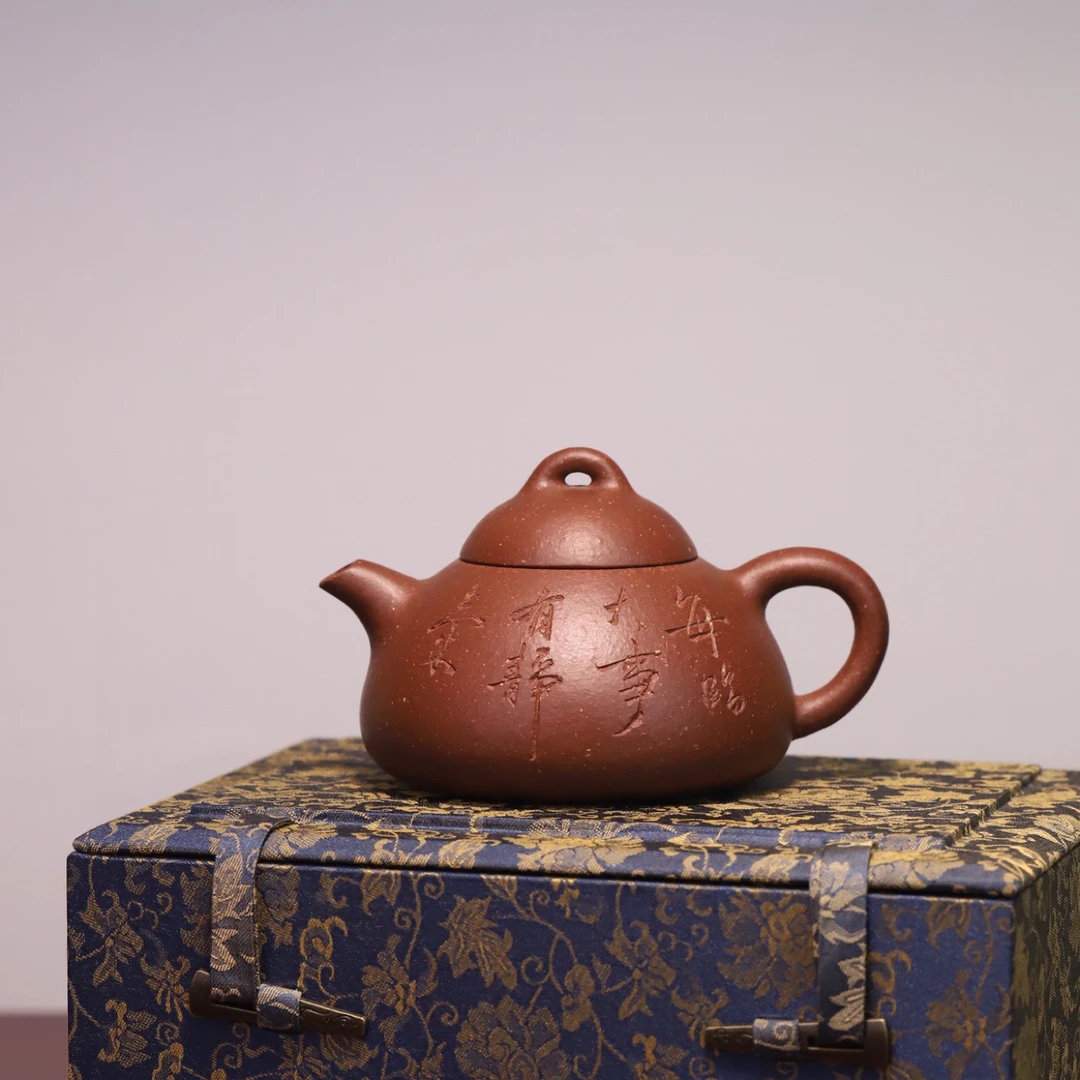 瓢瓜壶，原矿降坡泥，容量250cc 熊中华老师作品