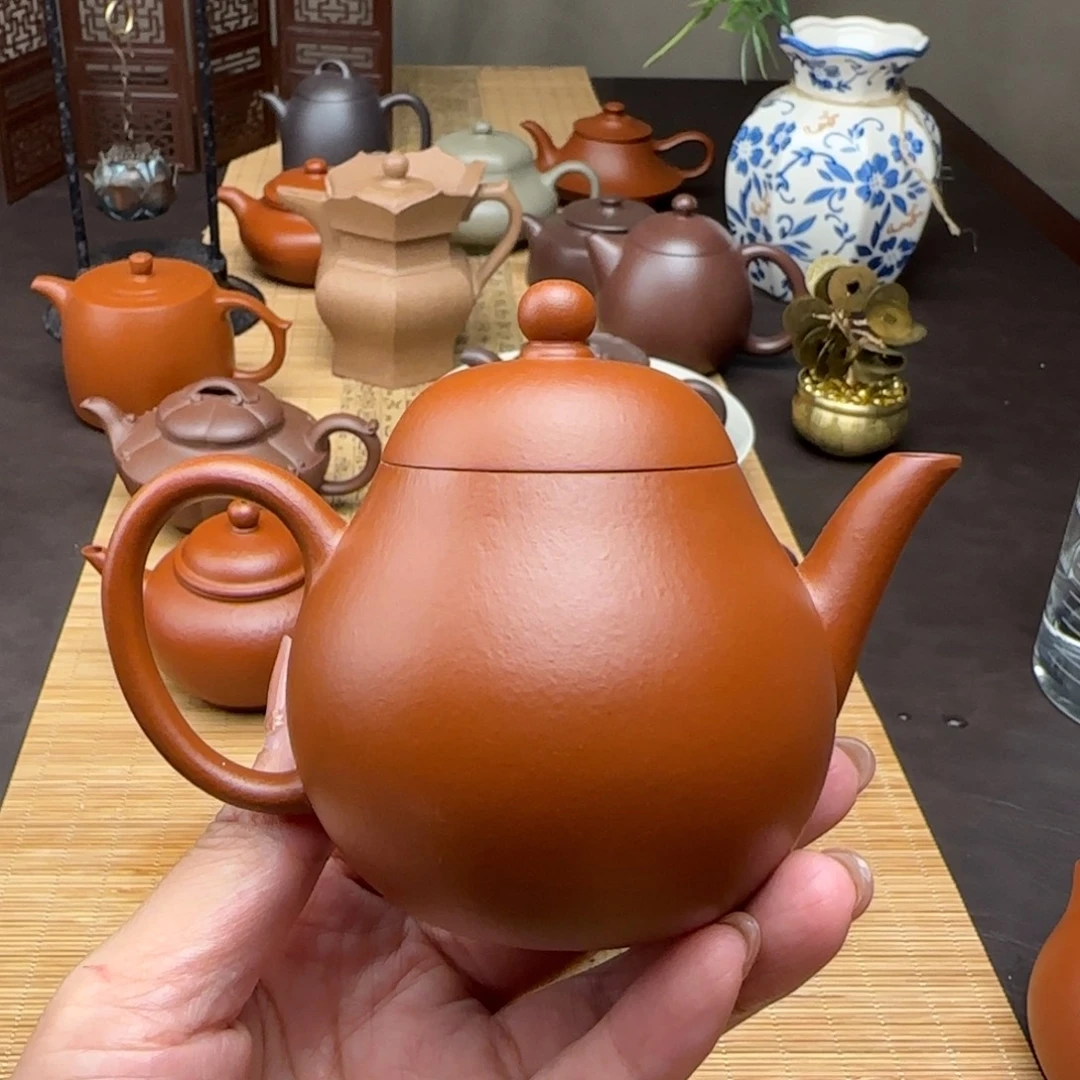 茶壶紫砂朱泥梨式160cc