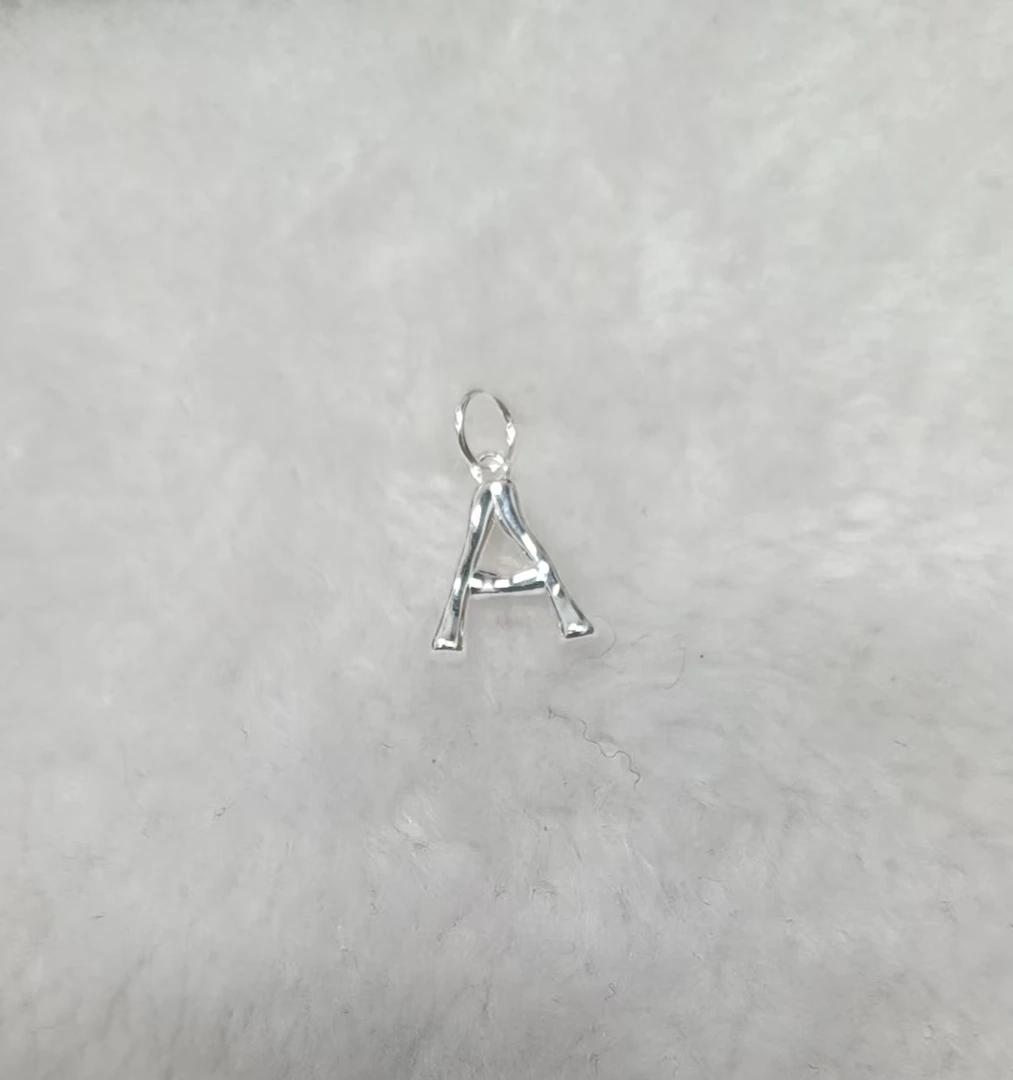 吊坠925银 0112-001英文字母吊坠 时尚简约个性百搭精美精致潮流