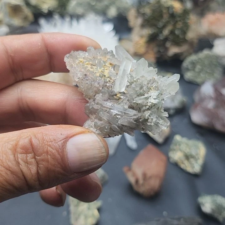 摆件未镶嵌水晶绿幽灵晶辍