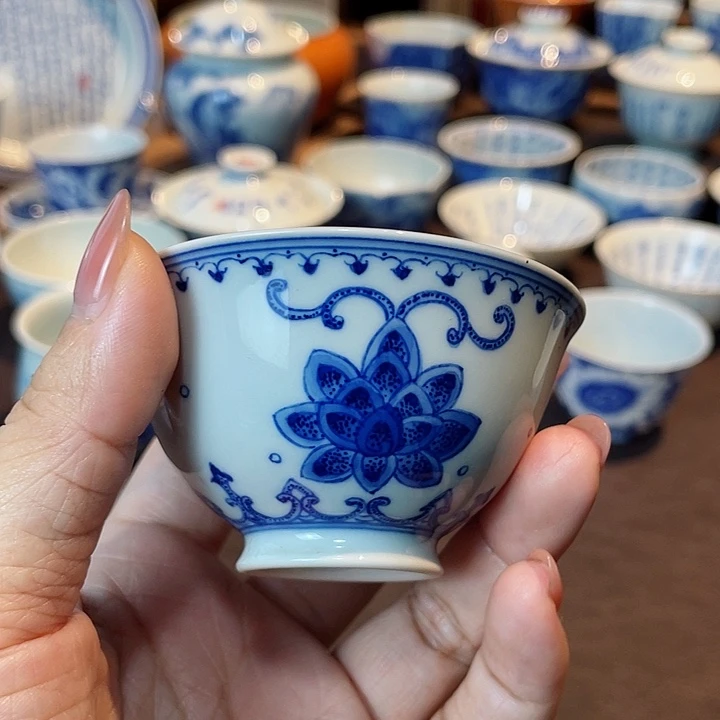 点工缠枝莲内绘不退不换