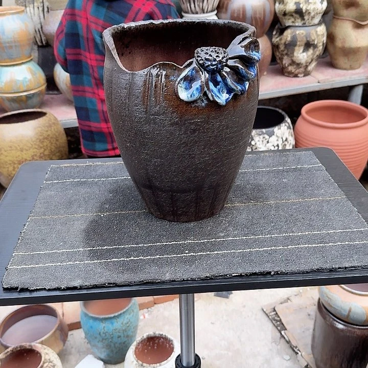 紫砂花盆高度28口径20/17