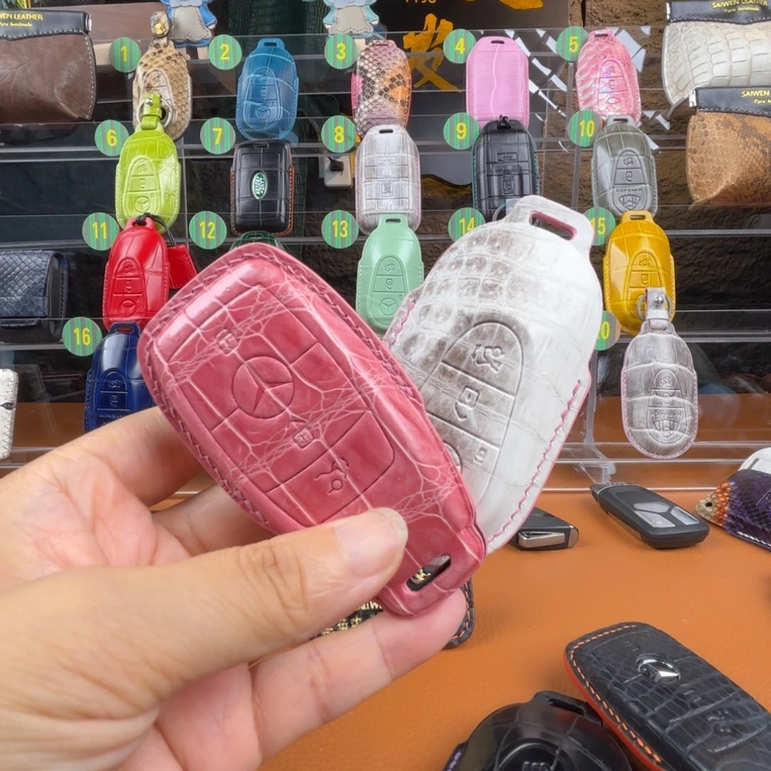 鳄鱼皮(革)奔驰钥匙套喜马拉雅鳄鱼皮