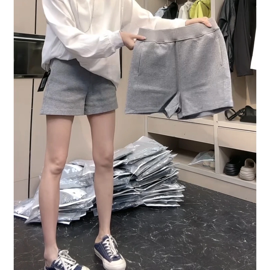 2025 新款高腰显瘦大码阔腿显瘦休闲短裤
