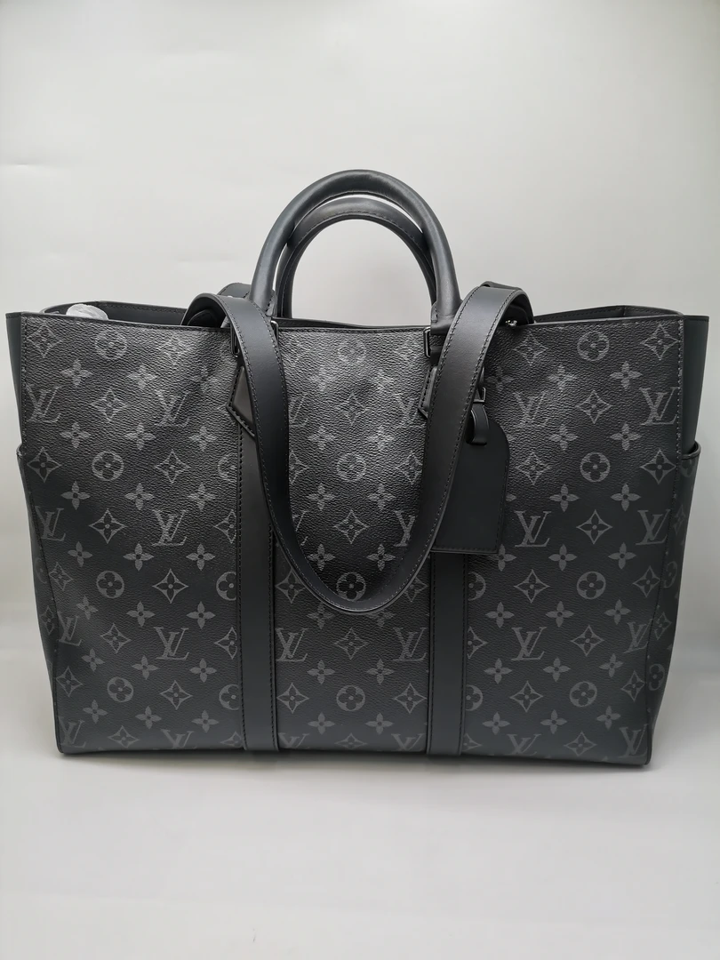 99新 LouisVuitton/路易威登 80187 LV黑老花手提托特包