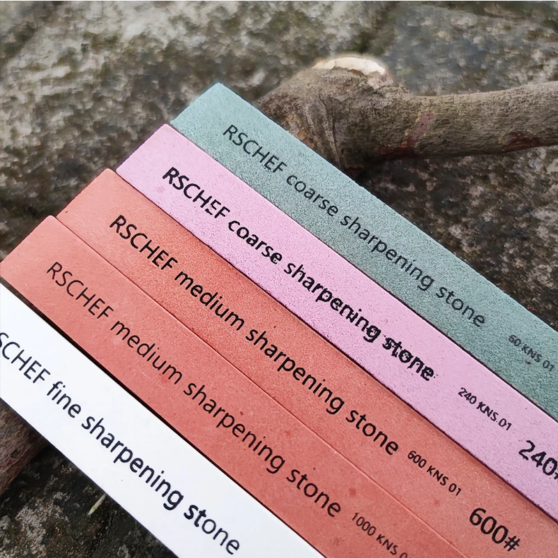 160*20mm白刚玉定角磨刀器配件磨刀石跨境油石金刚砂RS厨房用户外