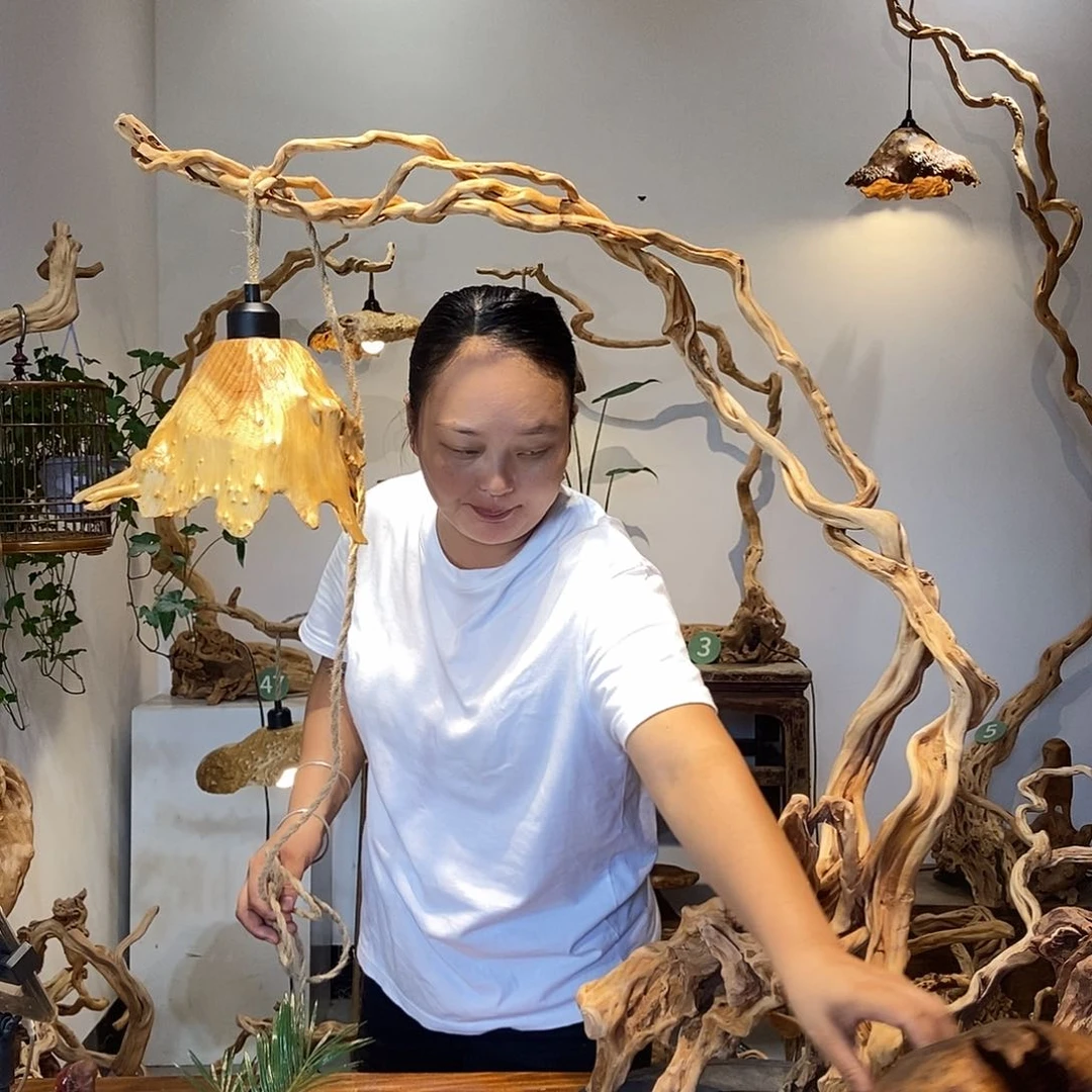 徽***生天然根雕陶制艺术品