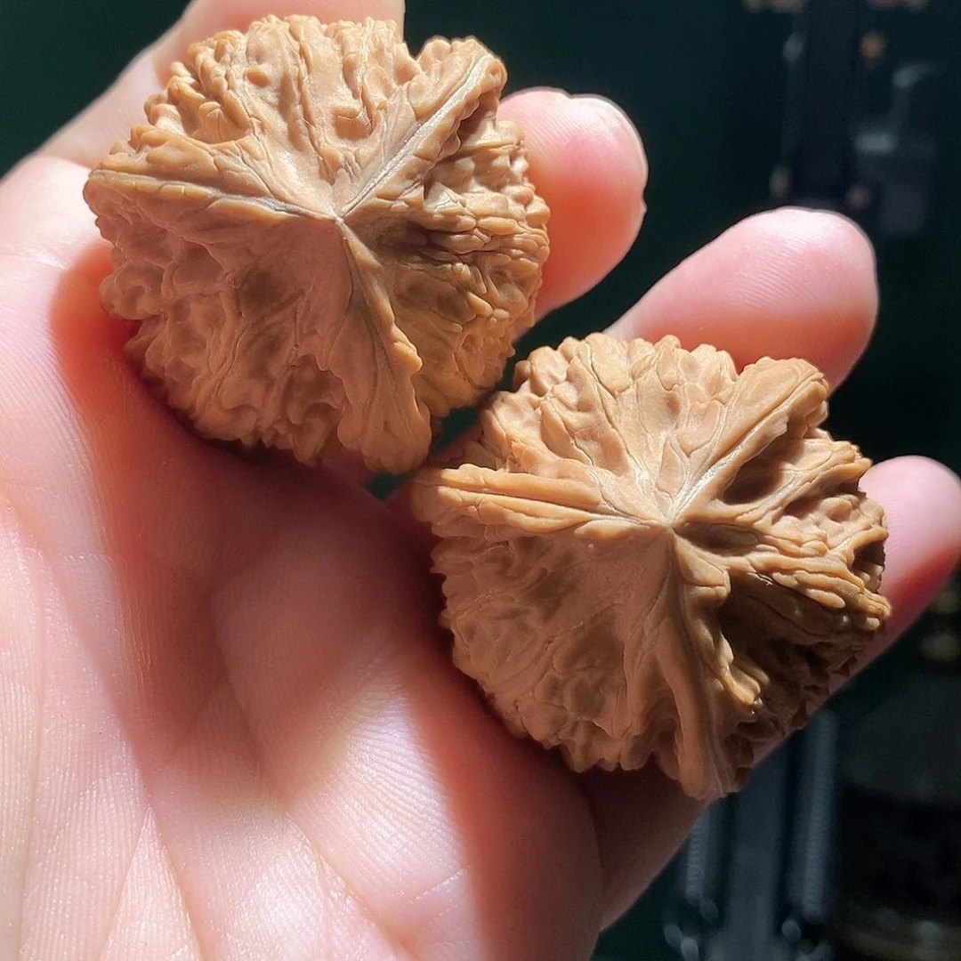 把件文玩核桃42文山三棱全品