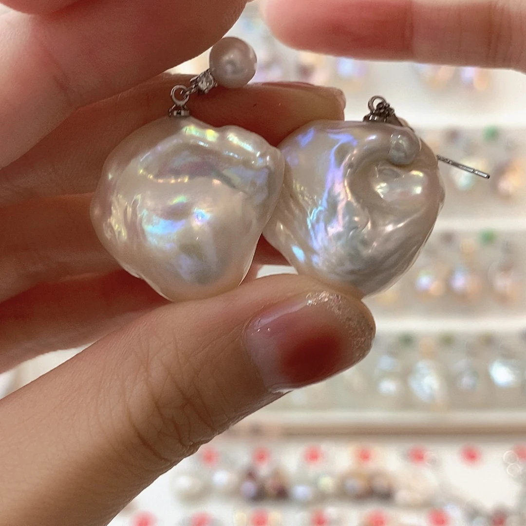 淡水珍珠颈饰银S925镶嵌我***仔