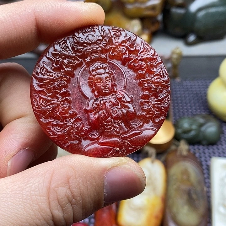 未镶嵌蛇纹石玉颈饰