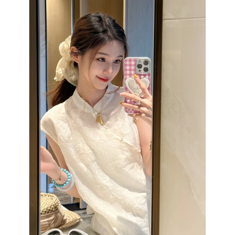 【海棠花未眠】新中式时尚重工通勤风气质款新中式套装-TZ2025770