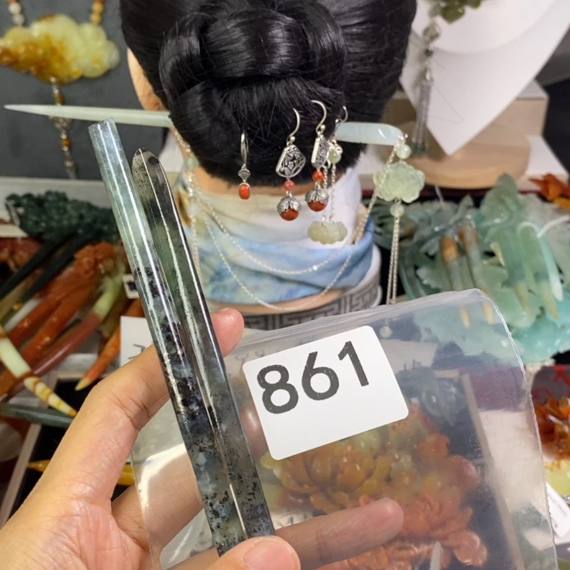 【闪购商品】岫玉发饰未镶嵌拾***年