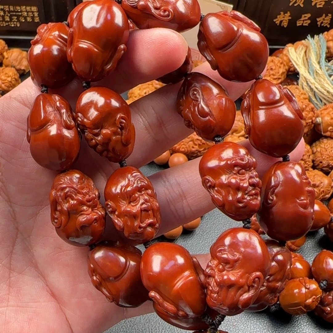 橄榄核手串/手链写实十八罗汉长串