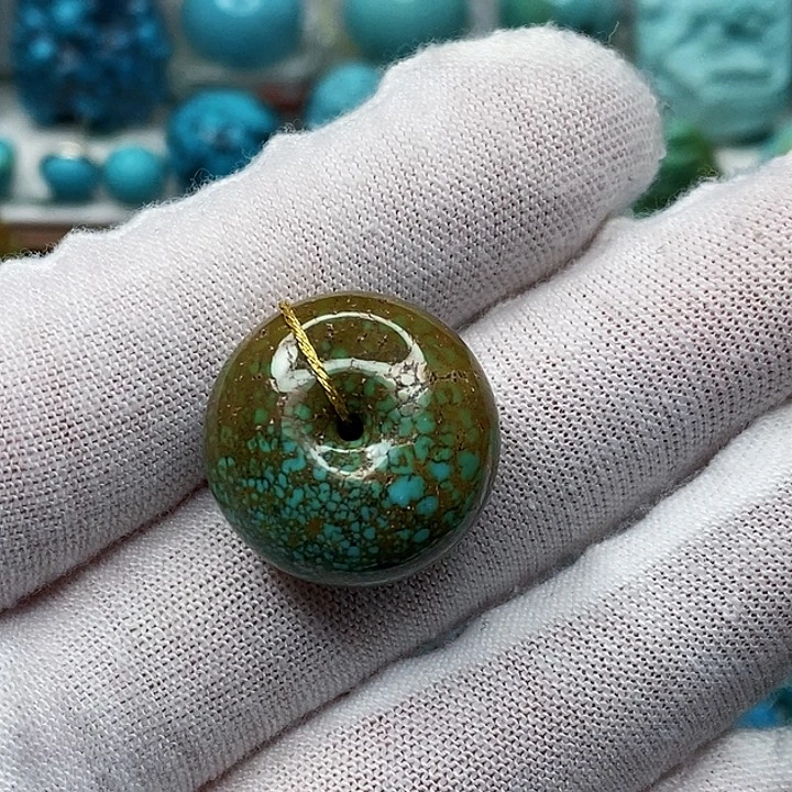 绿松石未镶嵌天然原矿 地大质检