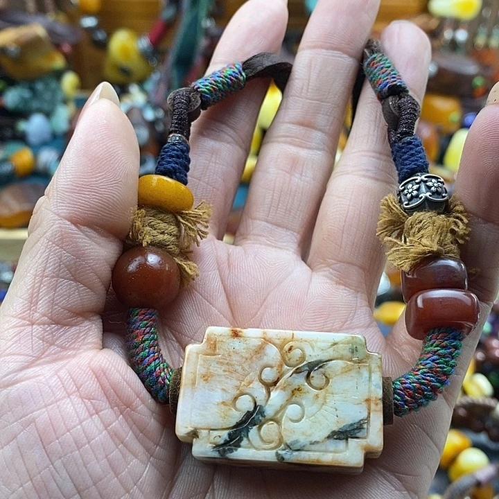 翡翠未镶嵌项链项链