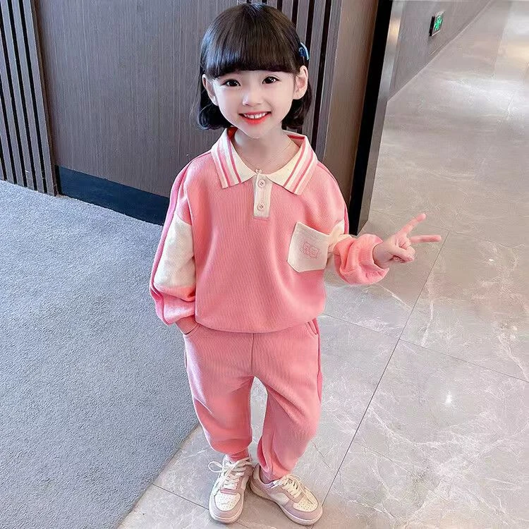 38008女童时髦套装儿童春秋2025新款洋气网红宝宝春装休闲两件套
