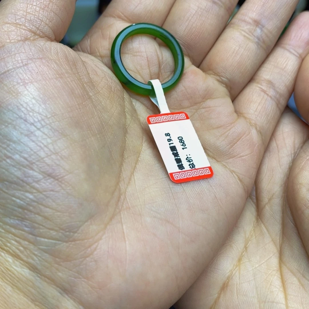 和田玉戒圈未镶嵌北**舒