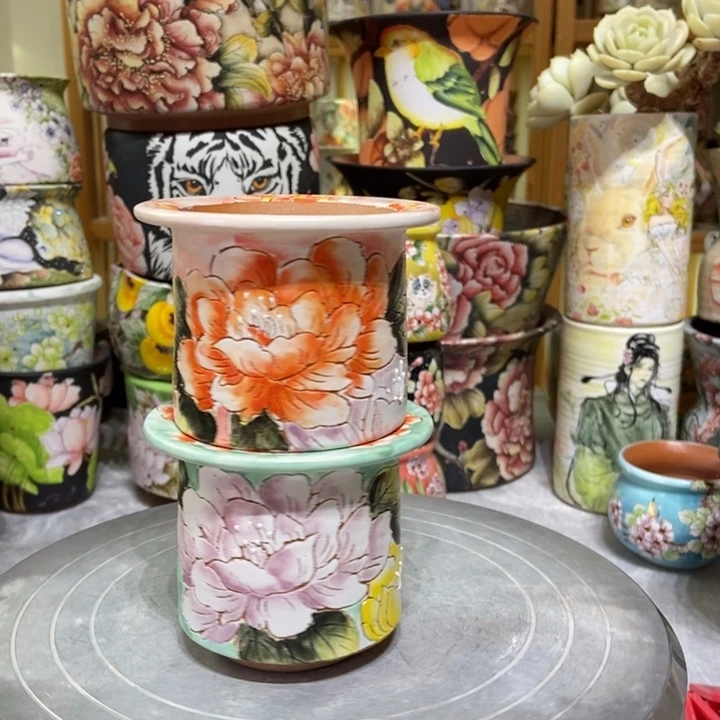 景德镇艺术手绘作品