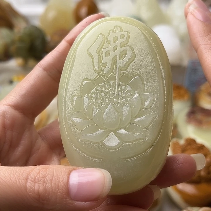 石材方解石不退换佛莲