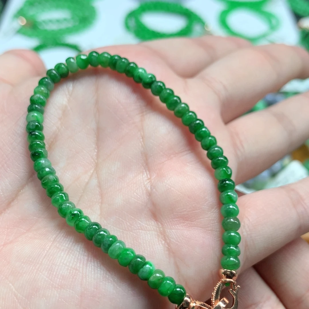 未镶嵌手链翡翠翡翠