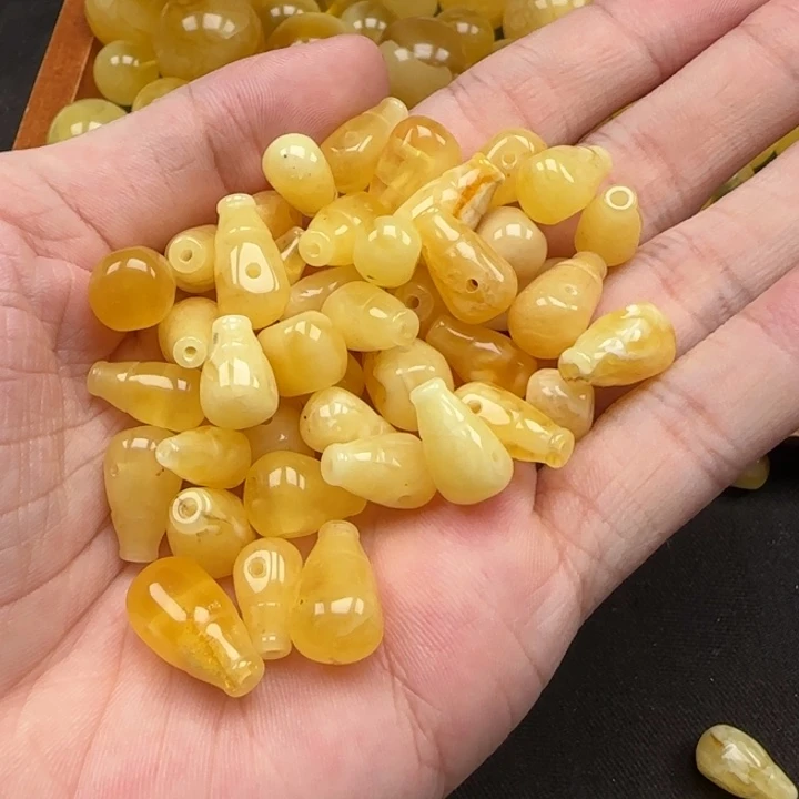 未镶嵌蜜蜡裸石福利微瑕三通多样性发一