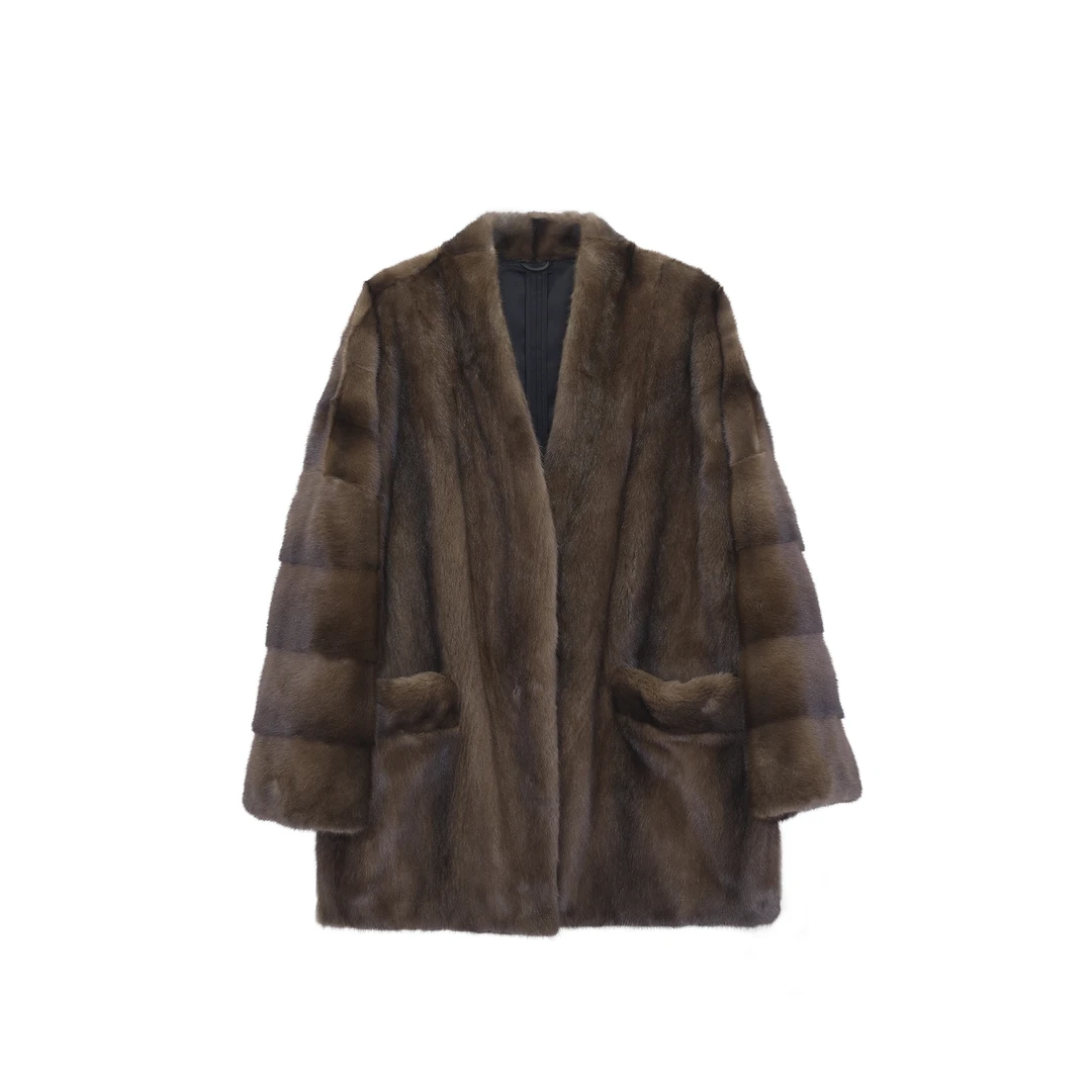 三期免息进口短二母貂紫标罗幕轻寒水貂外套FD-63北欧传奇