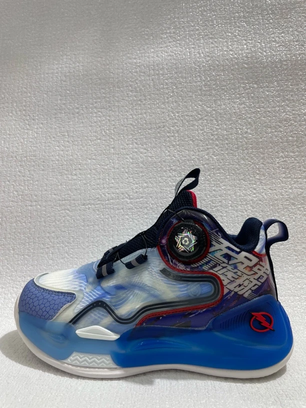 四季双网青少年夜光篮球鞋