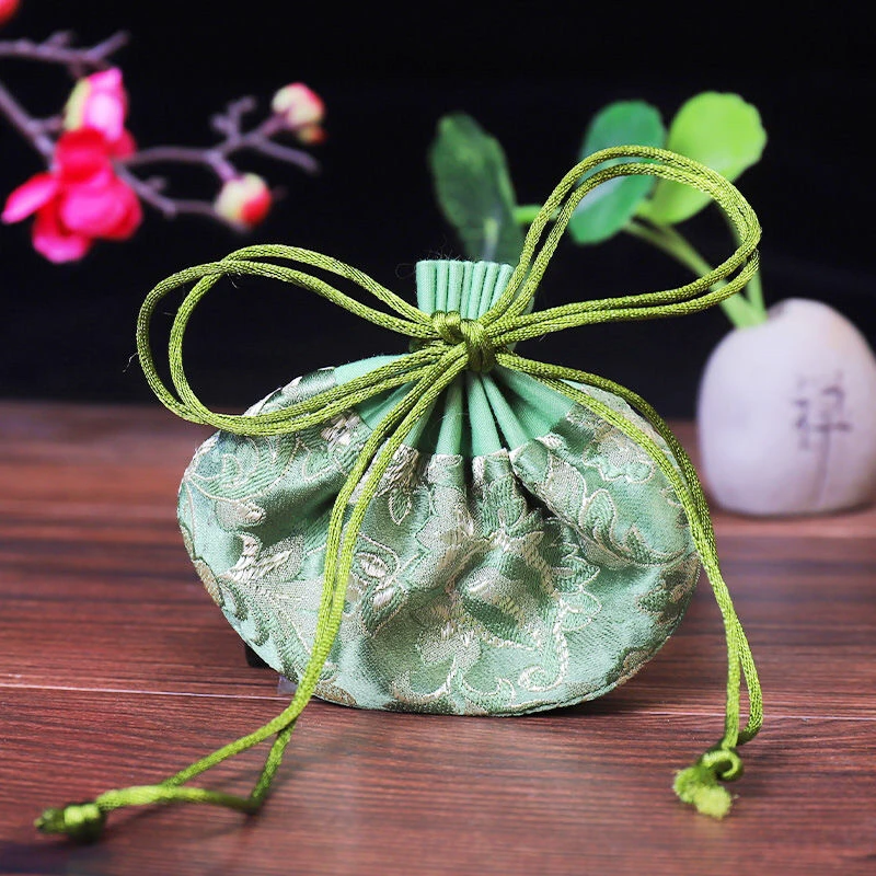 端午古风挂脖随身汉服刺绣龙纹艾草驱蚊香包香囊空袋