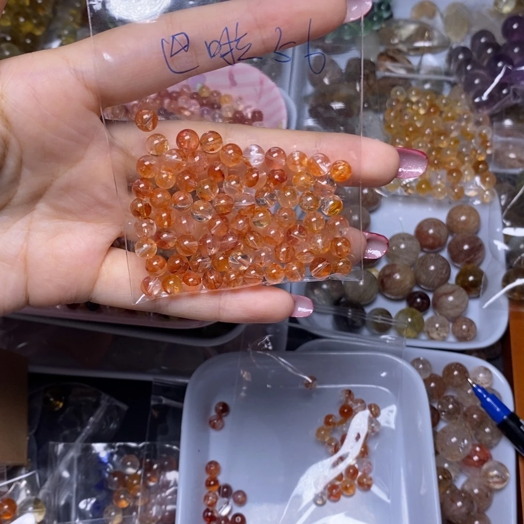 巴***量未镶嵌水晶手链散珠