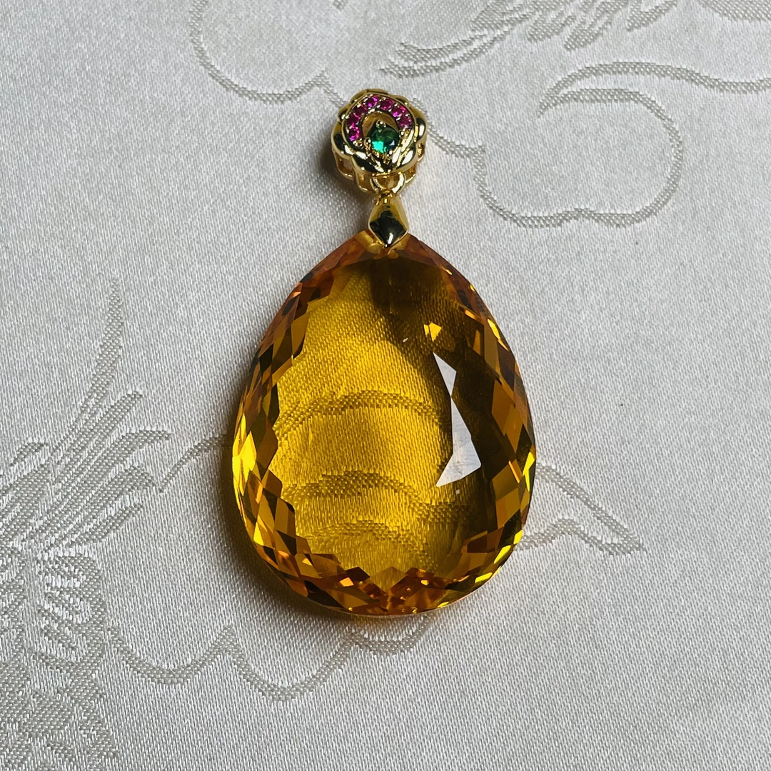 【誉青甄选】F529-2黄水滴吊坠多样性发一件