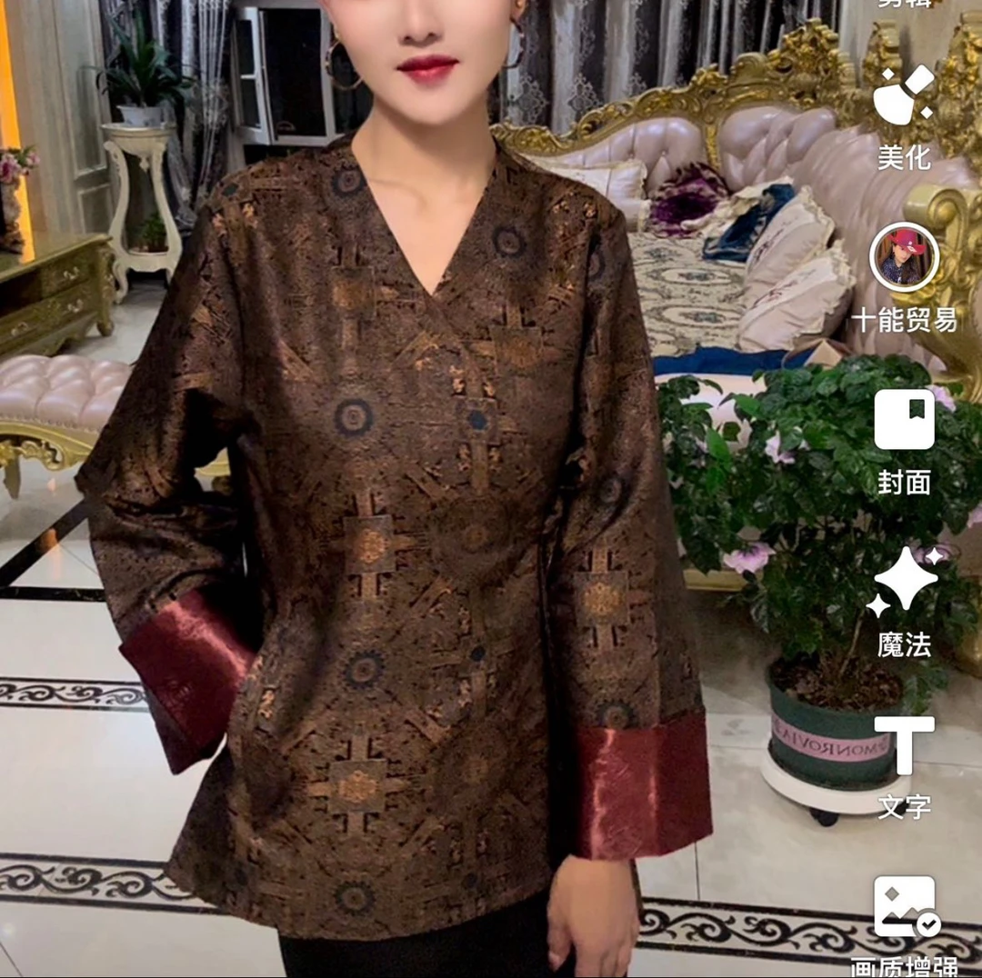 AUOA.X2025春季新款女士新款外套民族风爆款