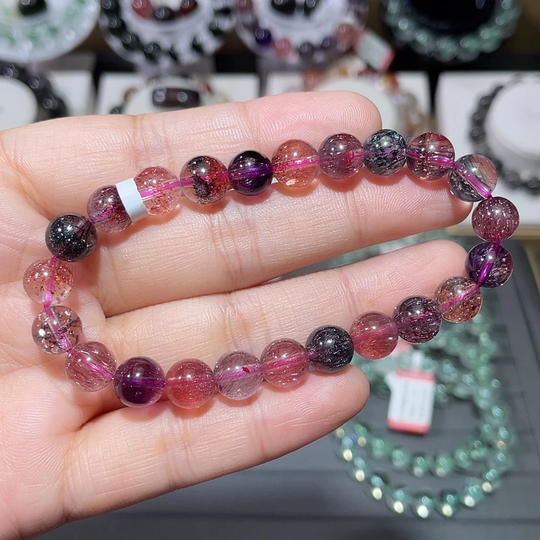 水晶未镶嵌手链超七手串