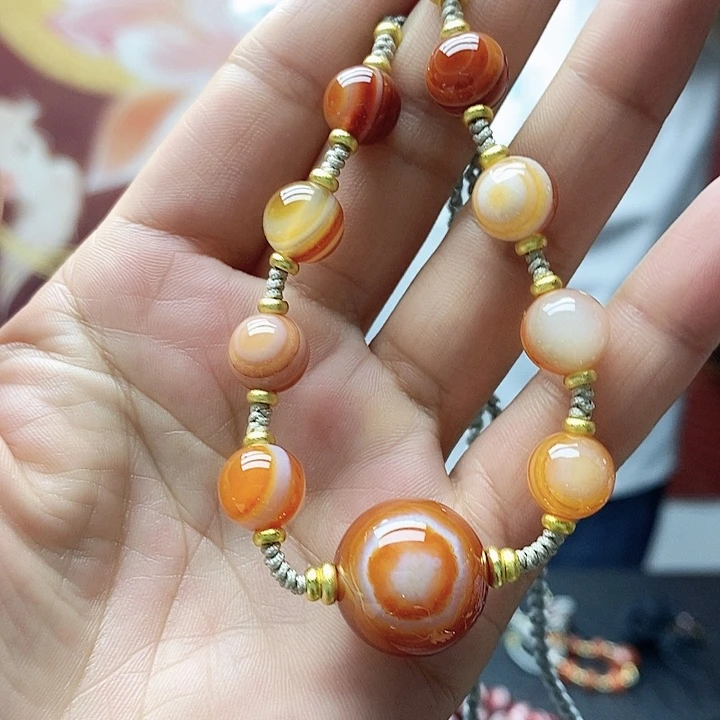 玛瑙/玉髓合金颈饰