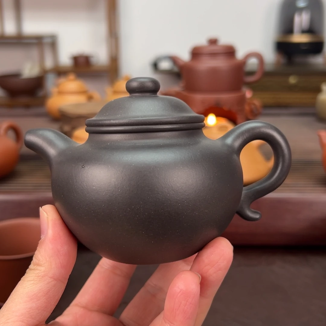 紫砂茶壶紫泥焐灰 200 毫升