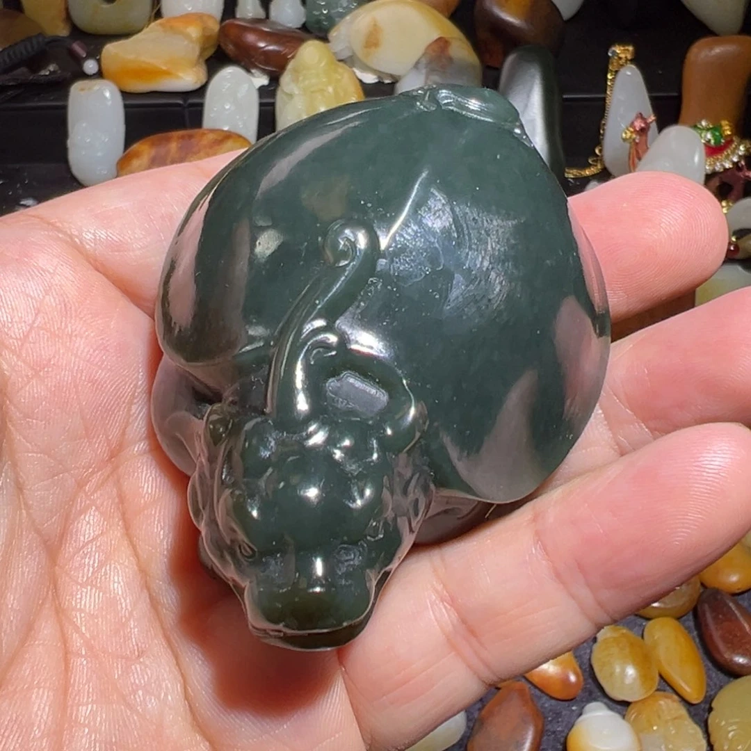 和田玉未镶嵌吊坠(不含链)