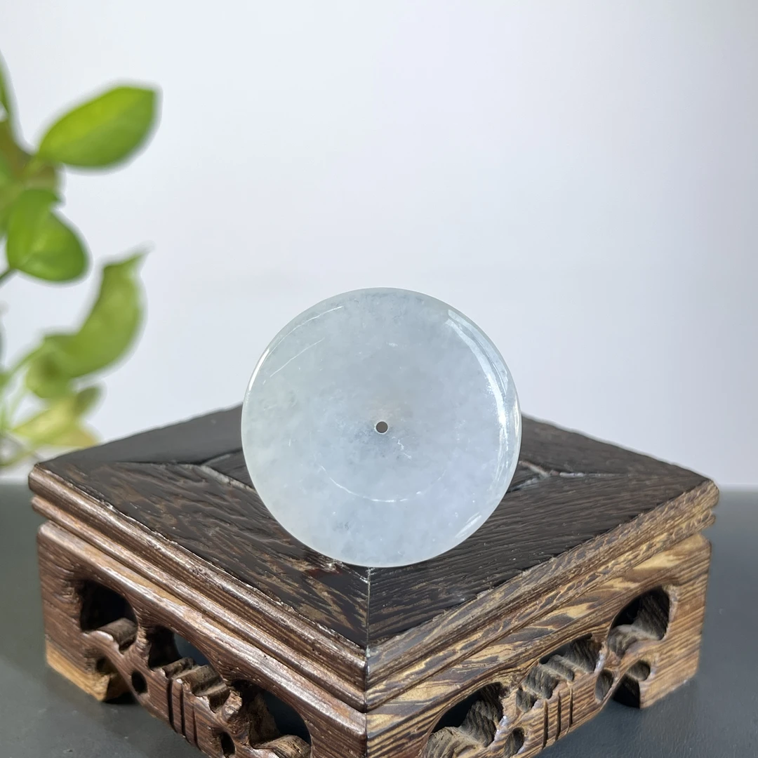 JGB05-015  天然缅甸A货翡翠  平安扣