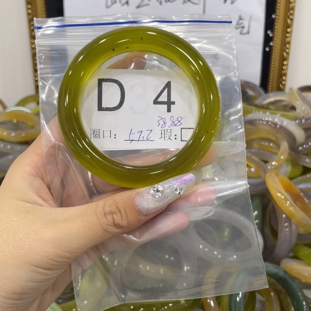 灵***海蛇纹石玉未镶嵌手镯