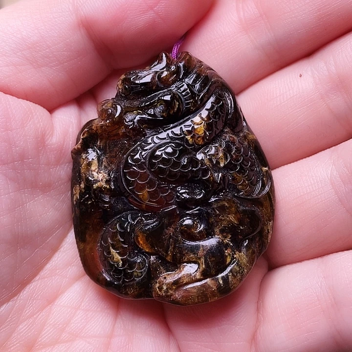 琥珀未镶嵌裸石抚顺琥珀-44