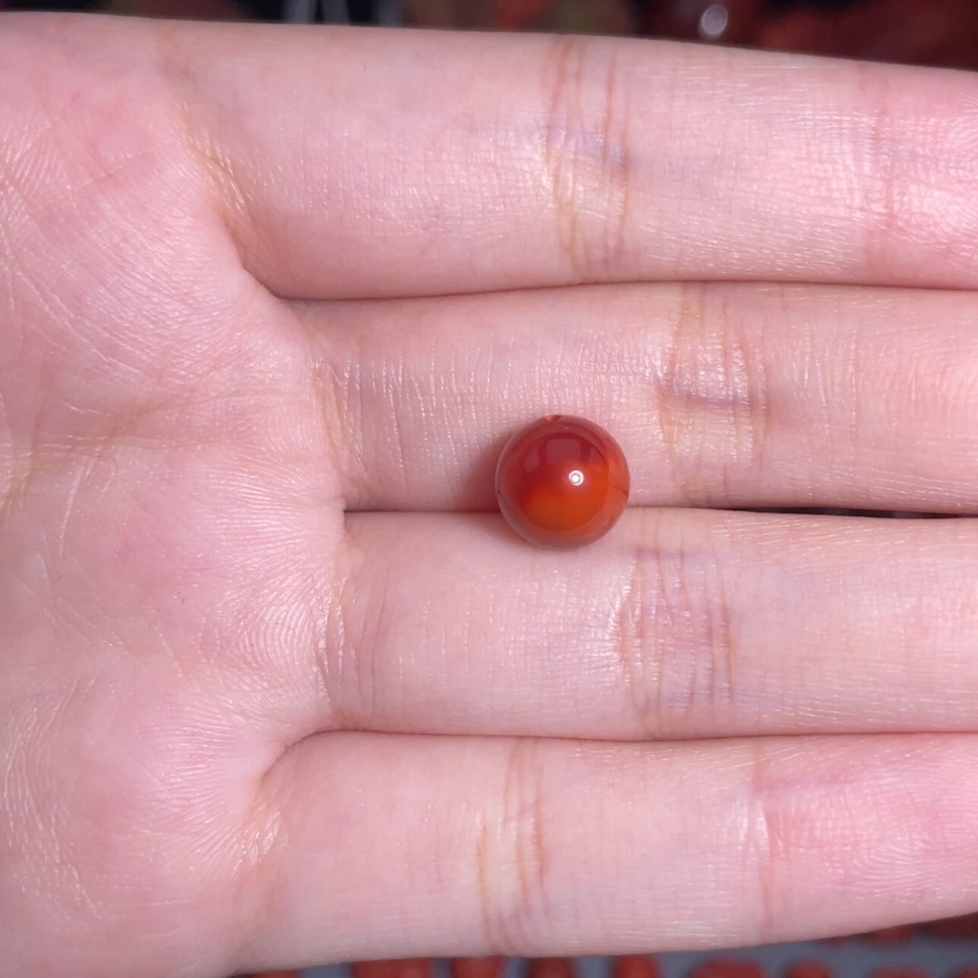 未镶嵌瓦西圆珠8mm+南红玛瑙