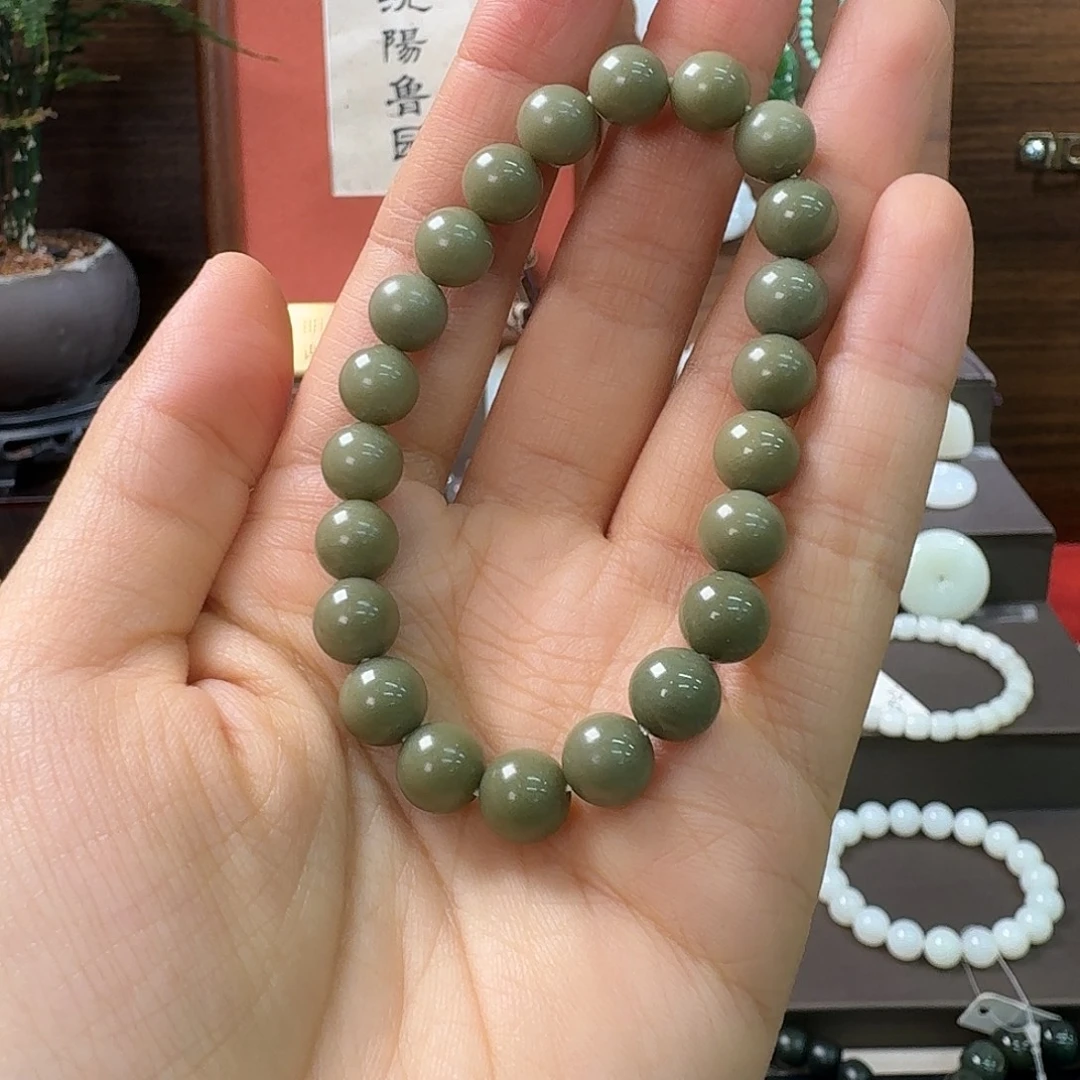 和田玉未镶嵌手链