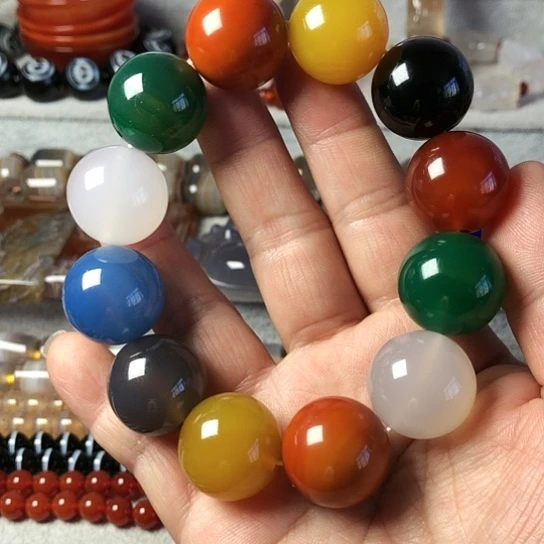 玛瑙/玉髓手串未镶嵌雨**叶