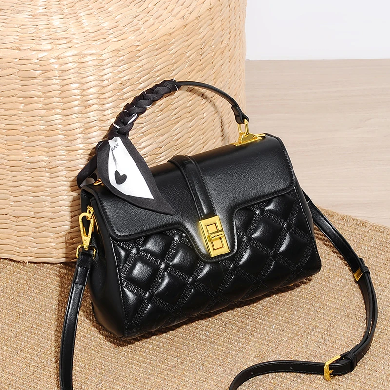 时尚软皮包包女式2025新款单肩斜挎包大气妈妈包高级感女包手提包