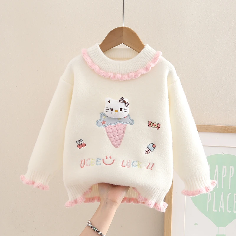 儿童2025新款公主常规款卡通动漫女毛衣针织衫宝宝上衣女孩打底衫
