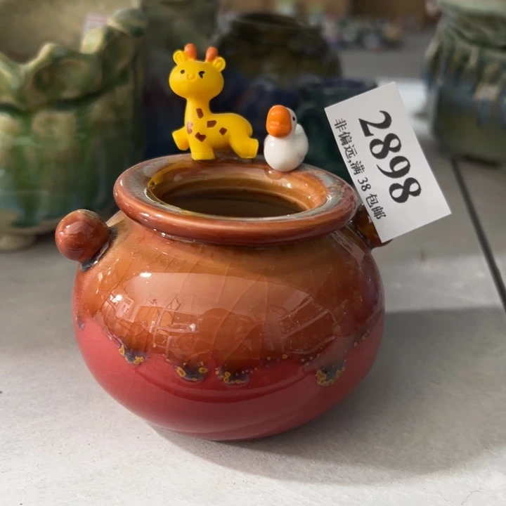 口4高6 手工花盆满30包邮